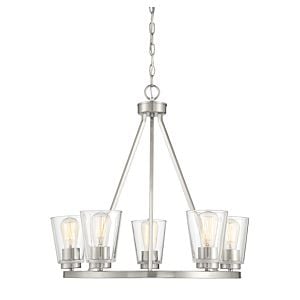 Calhoun 5-Light Chandelier in Satin Nickel