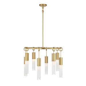 Chelsea 8-Light Chandelier in Warm Brass