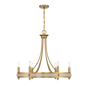 Camden 6-Light Chandelier in Warm Brass