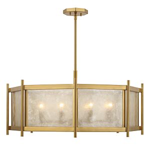 Jacobs 8-Light Chandelier in Warm Brass