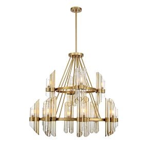 Biltmore 12-Light Chandelier in Warm Brass