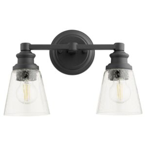 Dunbar 2-Light Wall Mount in Textured Black