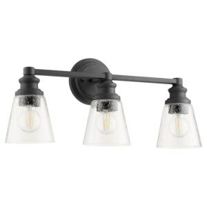 Dunbar 3-Light Bathroom Vanity Light in Textured Black