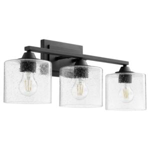 Dakota 3-Light Bathroom Vanity Light in Textured Black