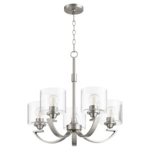 Dakota 5-Light Chandelier in Satin Nickel