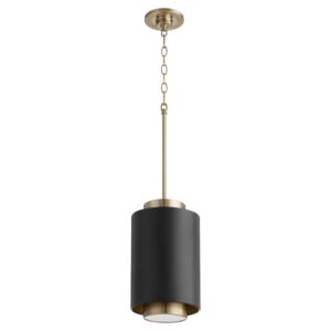 Cylinder Pendants 1-Light Pendant in Textured Black