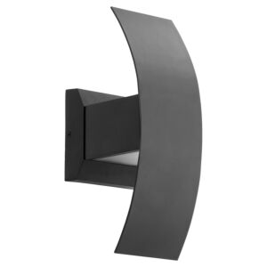 Curvo 2-Light LED Wall Sconce in Textured Black