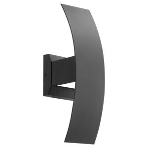 Curvo 2-Light LED Wall Sconce in Textured Black