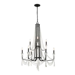 Barcelona 9-Light Chandelier in Onyx