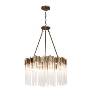 Matrix 10-Light Pendant in Havana Gold