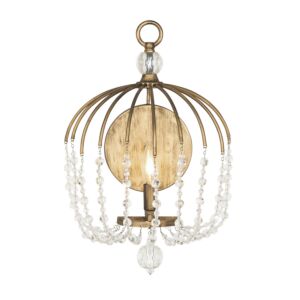 Voliere 1-Light Wall Sconce in Havana Gold