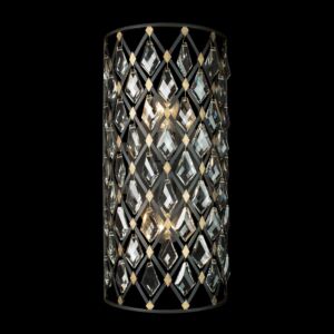 Windsor 2-Light Wall Sconce in Carbon with Havana Gold