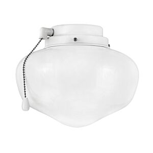 Light Kit 1-Light LED Fan Light Kit in Chalk White