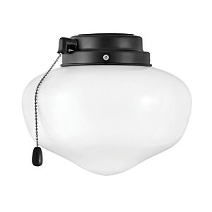 Light Kit 1-Light LED Fan Light Kit in Matte Black