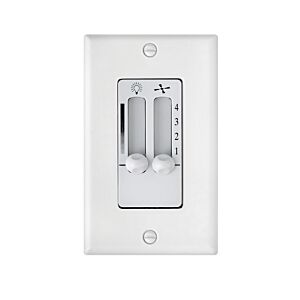 Wall Ctl 4 Speed Dual Slide Wall Contol in White