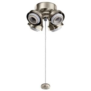 Accessory 4-Light LED Fan Fitter in Brushed Stainless Steel