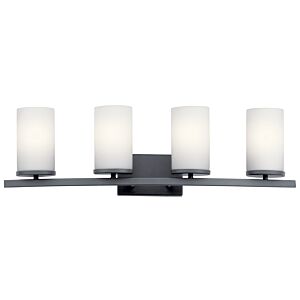 Crosby 4-Light Bathroom Vanity Light in Black