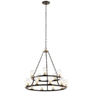 Mathias 15-Light Chandelier in Olde Bronze