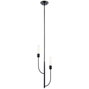 Hatton 2-Light Pendant in Black