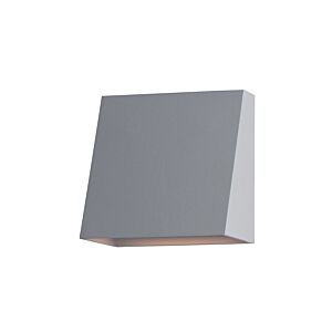 Pathfinder 1-Light LED Outdoor Wall Sconce in Silver