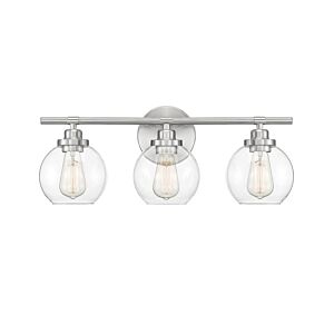 Carson 3-Light Bathroom Vanity Light Bar in Satin Nickel