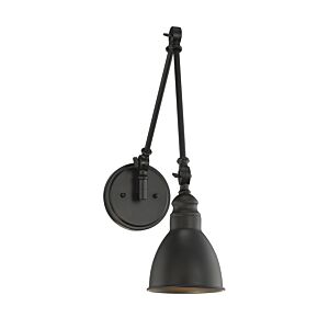 Dakota 1-Light Wall Sconce in Matte Black