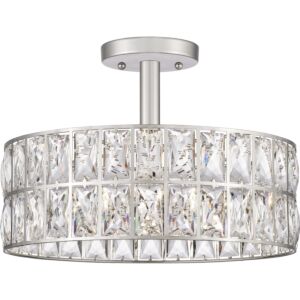 Three Light Semi Flush Mount by Quoizel