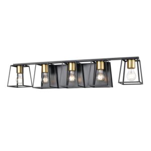 Cape Breton 5-Light Bathroom Vanity Light in Multiple Finishes and Ebony