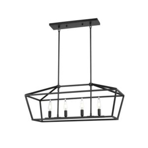 Cabot Trail 4-Light Linear Pendant in Graphite