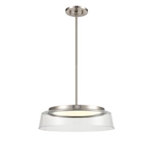 Triptych 1-Light LED Dual Mount in Satin Nickel