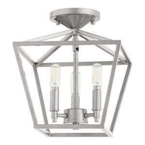 Gabriel 3-Light Ceiling Mount in Classic Nickel