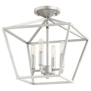 Gabriel 4-Light Ceiling Mount in Classic Nickel