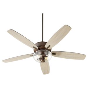 Breeze 2-Light 52" Hanging Ceiling Fan in Oiled Bronze