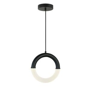 Acryluxe LED Pendant in Matte Black