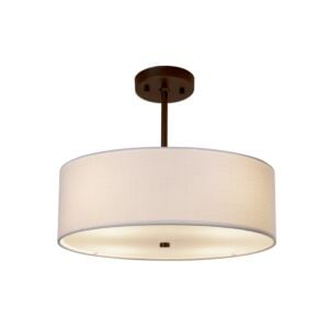 Textile 3-Light Pendant in Dark Bronze