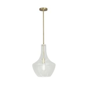 Fusion 1-Light Pendant in Brushed Brass