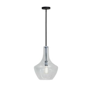 Fusion 1-Light Pendant in Matte Black