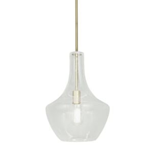 Fusion 1-Light Pendant in Brushed Brass