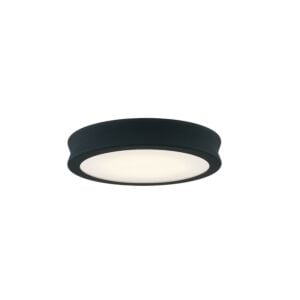 Fusion LED Flush-Mount in Matte Black - Textured