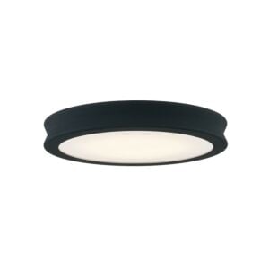 Fusion LED Flush-Mount in Matte Black - Textured