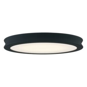 Fusion LED Flush-Mount in Matte Black - Textured