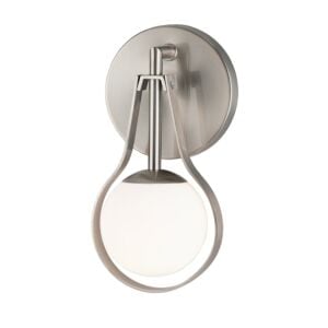 Fusion 1-Light Wall Sconce in Brushed Nickel