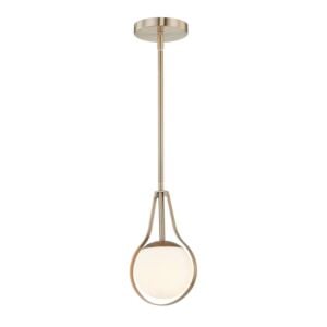 Fusion 1-Light Pendant in Brushed Brass