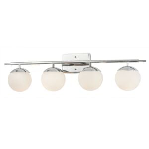 Fusion 4-Light Bathroom Vanity Light Bar in Polished Chrome