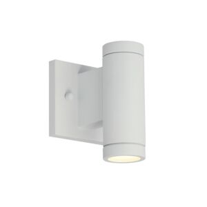 Portico LED Outdoor Wall Sconce in Matte White