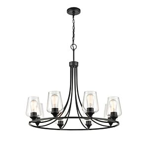 Ashford 8-Light Chandelier in Matte Black