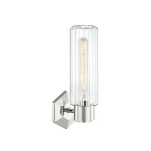 Roebling 1-Light Wall Sconce in Polished Nickel