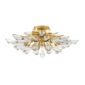 Tulip 4-Light Semi-Flush Mount in Gold Leaf