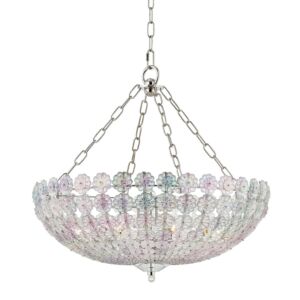 Floral Park 8-Light Chandelier in Polished Nickel