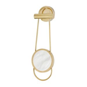 Jervis 1-Light LED Wall Sconce in Aged Brass